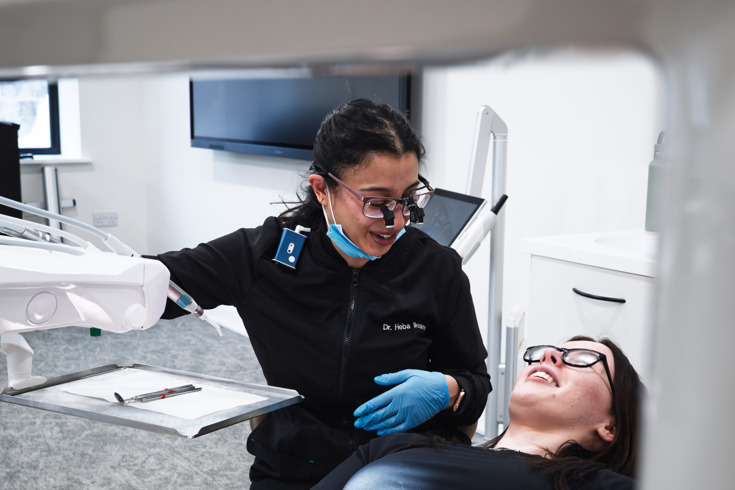 Wearing Invisalign clear aligners