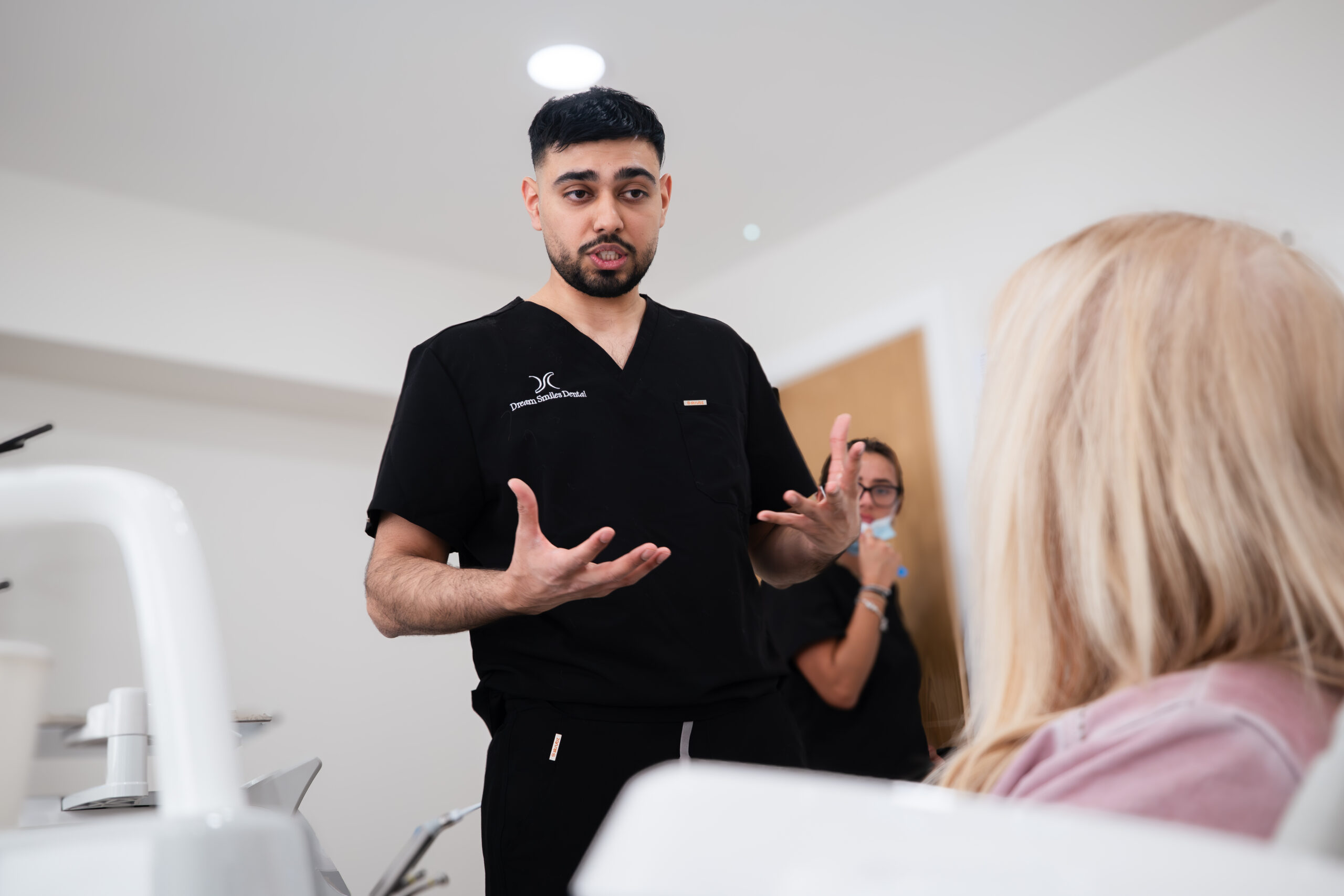 Patient at a smile consultation